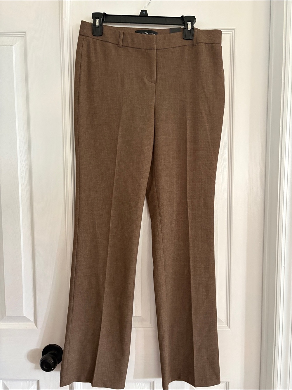 Amanda & Chelsea Brown Straight Leg Dress Office Pants Women’s 8 Tall NWT